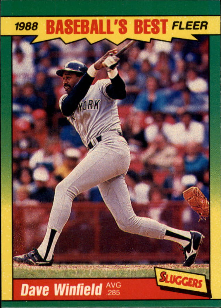 1988 Fleer Sluggers/Pitchers Baseball Cards    043      Dave Winfield